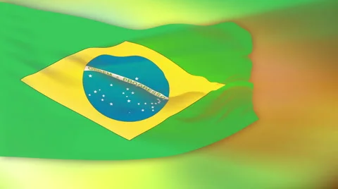 Flag of Brazil Video stock 1055070