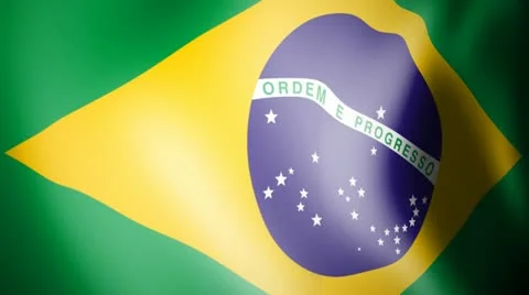 Flag of Brazil Vidéo 12424540