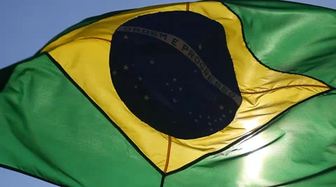 Flag of Brazil Stock Footage 23022824