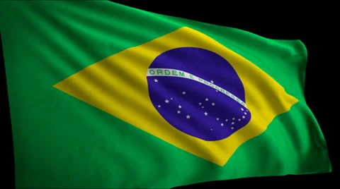 Flag Brazil Stock Footage 37663614