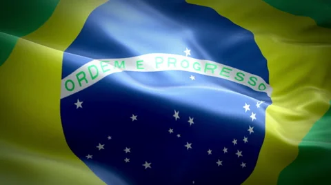 Flag of Brazil Видео 47565369