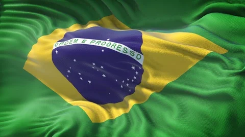 Flag of Brazil Stock Footage 97762153