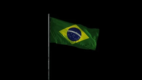 Flag of Brazil Stock Footage 103179735