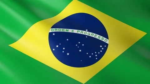 Flag of Brazil Stock Footage 150670943