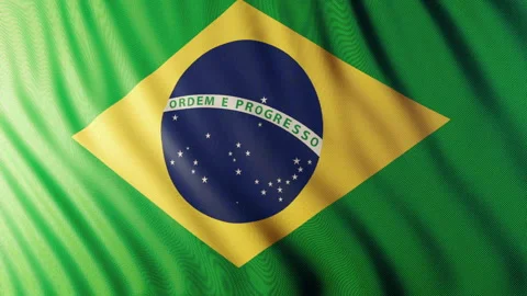Flag of Brazil Video stock 290860856