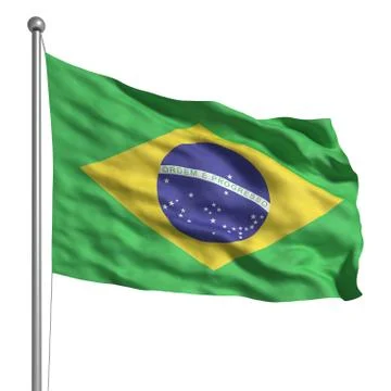 Flag of brazil Stock Illustration