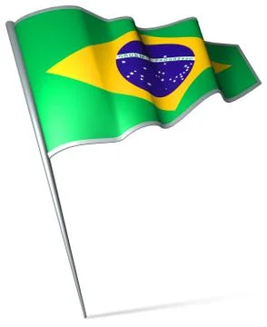Flag of Brazil Stock Illustration