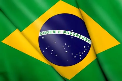 Flag of Brazil Stock Illustration