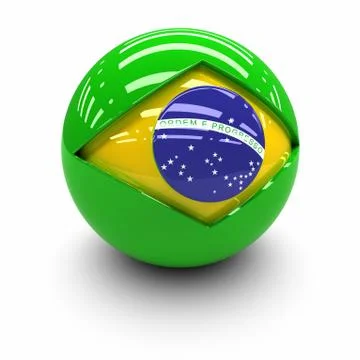 Flag of brazil Stock Illustration