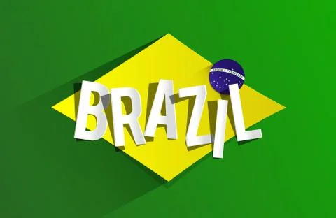 Flag of Brazil Stock Illustration