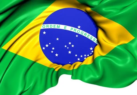 Flag of brazil Stock Illustration