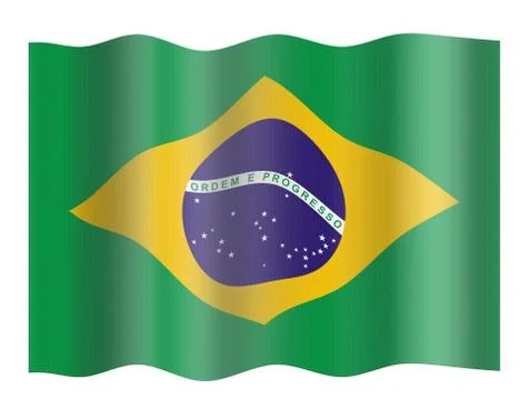 Flag of Brazil Stock Illustration