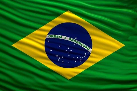 Flag of brazil Stock Illustration