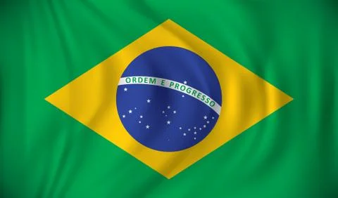 Flag of Brazil Stock Illustration