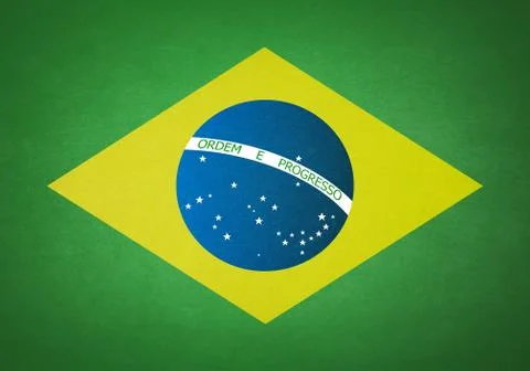 Flag of Brazil Stock Illustration