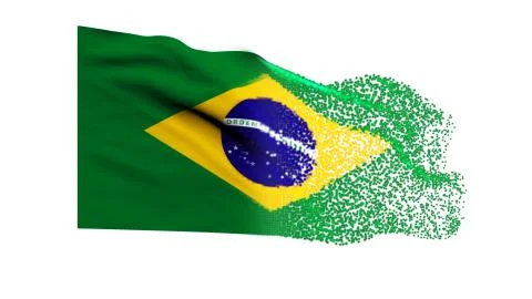 Flag of Brazil Stock Illustration