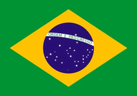 Flag of Brazil Stock Illustration