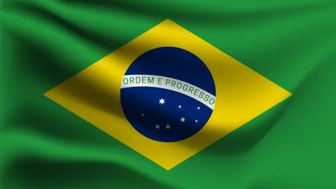 Flag of Brazil Stock Illustration