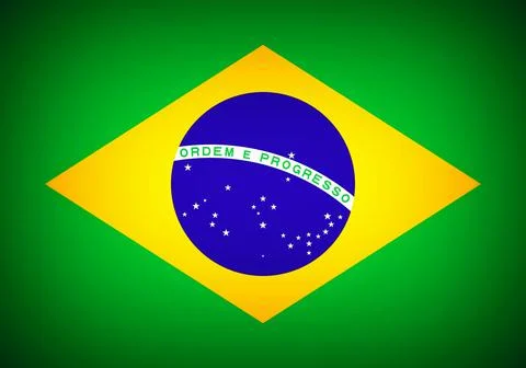 Flag of Brazil Stock Illustration