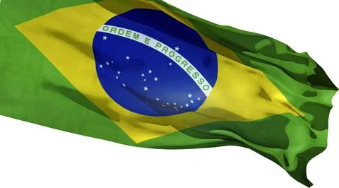 Flag of Brazil 库存插图