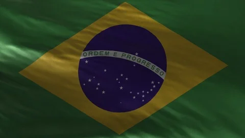 Flag of Brazil Loop Stock Footage 116893415