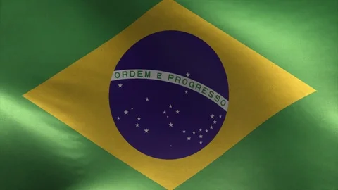 Flag of Brazil Loop Stock Footage 116893712