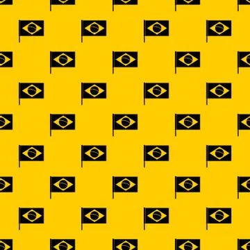 Flag of Brazil pattern Illustrazione stock