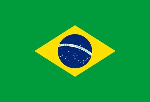 Flag Brazil. Vector illustration Illustrazione stock