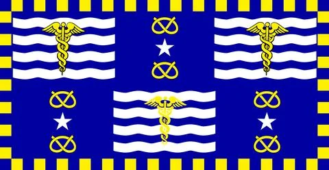 Flag of Brisbane. Stock Illustration