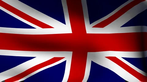 Flag of britain Video stock 887008