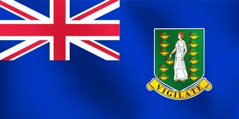 Flag of British Virgin Island - Vector Illustration Stock Illustration