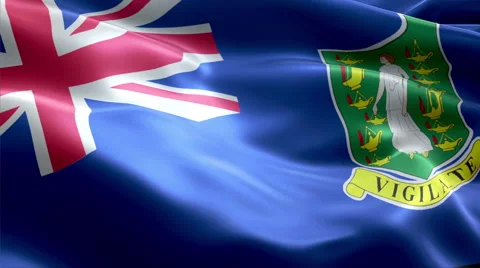 Flag British Virgin Islands Video stock 47719334