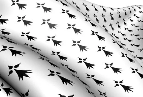 Flag of brittany Stock Illustration