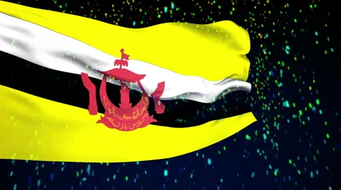 Flag of Brunei Video stock 1055239