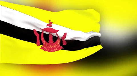Flag of Brunei Video stock 1055266