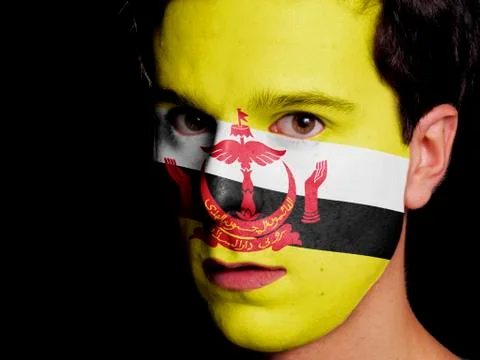 Flag of brunei Stock Photos