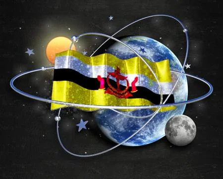 Flag Brunei quality designer flag Stock Illustration