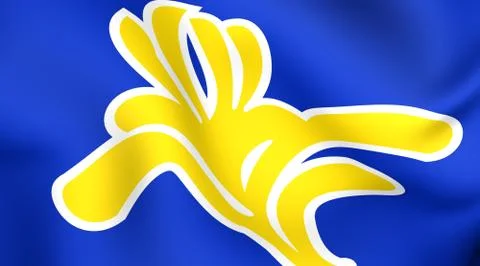Flag of brussels Stock Illustration