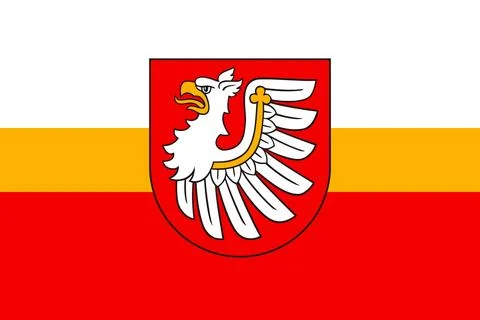 Flag of Brzeski County Stock Illustration