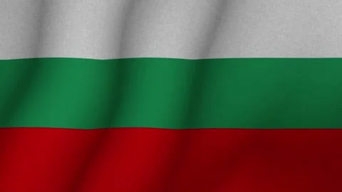 The flag of Bulgaria . The evolving 3d national flag of Bulgaria. 1080p HD Stock-Footage 273194681