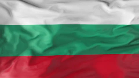 The flag of Bulgaria flutters in the wind. Animation 3d 動画素材 202050060