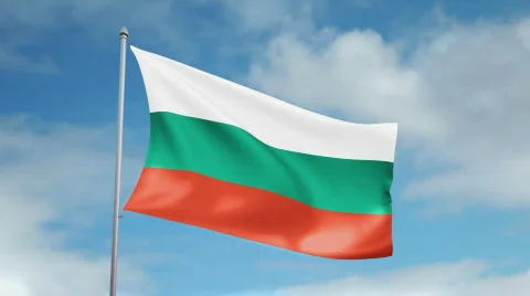 Flag of Bulgaria Video stock 435203