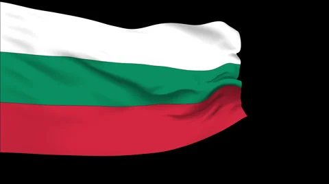 Flag of Bulgaria Stock Footage 1055283