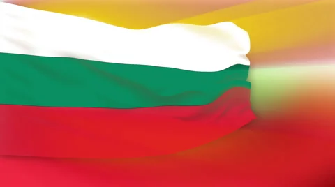 Flag of Bulgaria Video stock 1055308