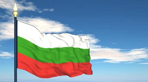 Flag Of Bulgaria Stock-Footage 10678196