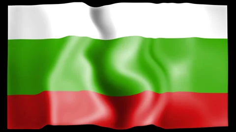 Flag of Bulgaria Stock Footage 46594444