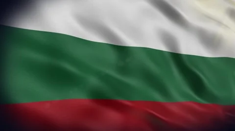 Flag of Bulgaria Stock Footage 49190277