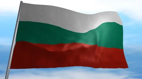 Flag of Bulgaria Stock Footage 118549282