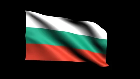 Flag of Bulgaria 스톡 동영상 127442422
