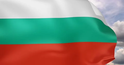 Flag of bulgaria Stock Footage 198559034